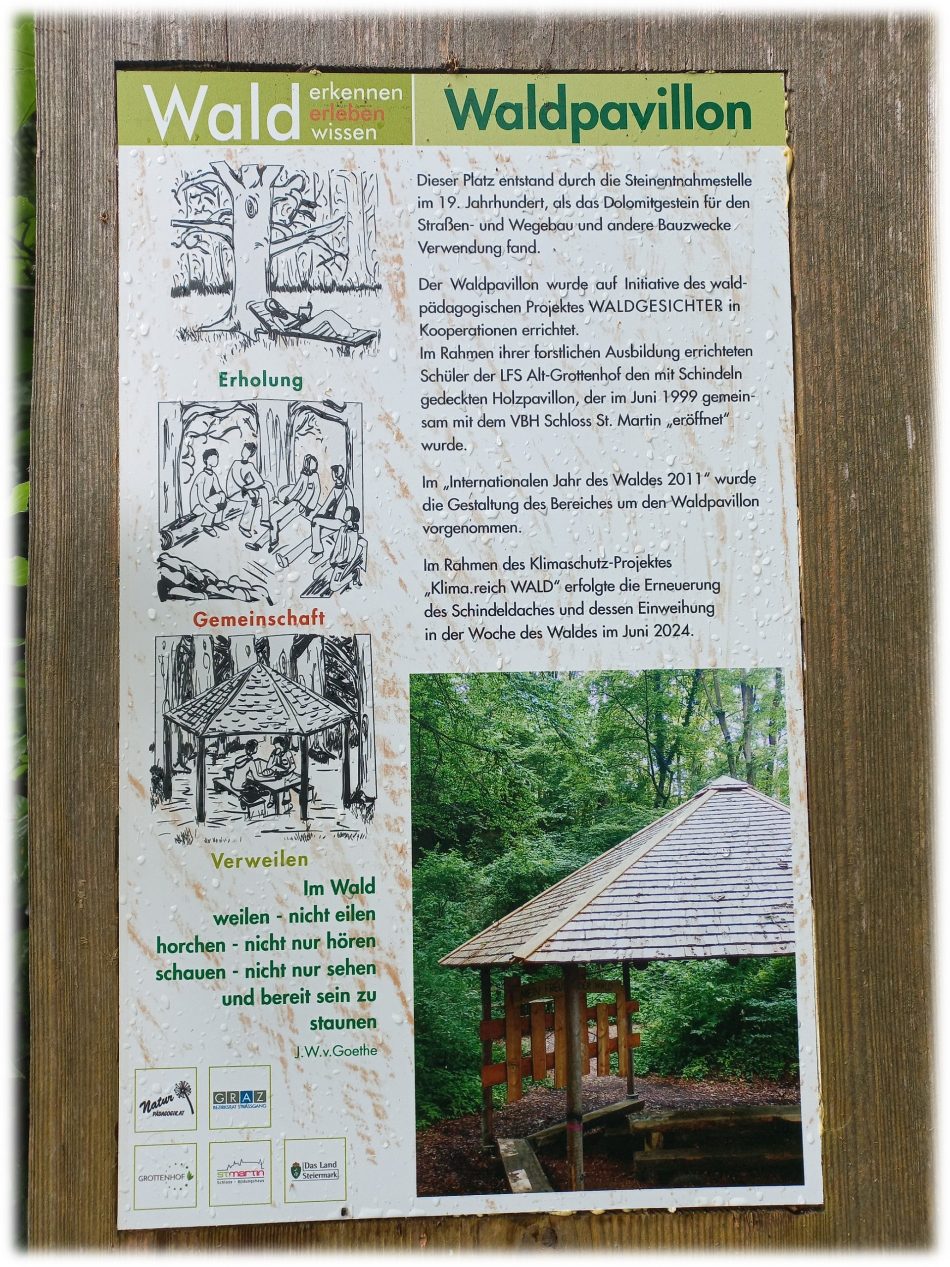 Tafel Waldpavillon